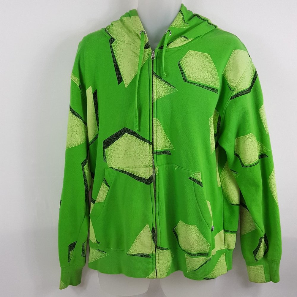 Volcom Full-Zip Hoodie Sweater Green Mens M